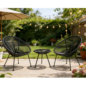 Muebles de Exterior e Interior Personalizados al por Mayor, Muebles Ligeros para Jardín y Sala de Estar, Conjuntos de Mesa y <span class=keywords><strong>Sillas</strong></span> de Ratán Sintético - Product Image 2