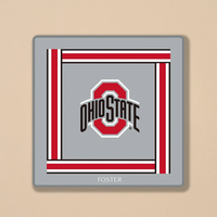 Mahjong américain en acrylique sur le thème de Brutus de l'Ohio State University, personnalisable en usine, prévente