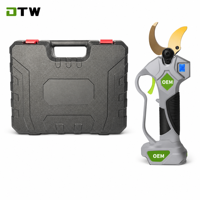 Sécateur électrique sans fil DTWA1-0021 21V 800W, diamètre de coupe 40mm, 22000 tr/min, moteur sans balais, poignée antidérapante, revêtement PTFE, pour jardin