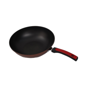 Utensilios de cocina antiadherentes multiusos de alta calidad de 32CM sin recubrimiento para Cocinar en casa Wok de hierro fundido con mango de plástico - Product Image 5