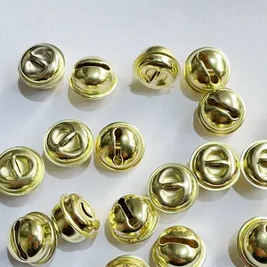 12mm-30mm DIY Metal Jingle Bells pour Festivals Home Party Décorations Faire des sonnettes de chien Cloches de Noël plaquées