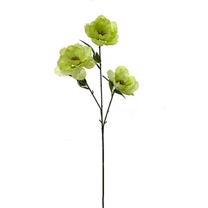 Fleurs artificielles d'hibiscus et de pivoine, 3 têtes par tige, 65 cm, accessoires de décoration de mariage pour la maison et l'extérieur - Product Image 5