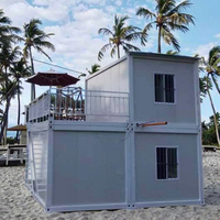 Maison conteneur préfabriquée détachable de 40 pieds, villa d'hôtel moderne, maison modulaire portable avec garantie