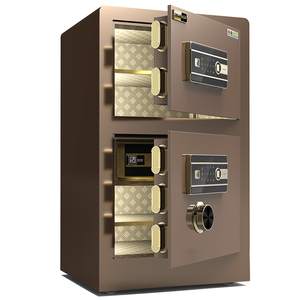 Caja Fuerte H80 A3 con Doble Puerta, Cerradura Electrónica con Huella Dactilar, Contraseña y Llave, Caja Fuerte de Acero para <span class=keywords><strong>Hogar</strong></span>, Escuela, Hospital, Banco, Hotel - Product Image 5