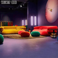Ensemble de canapés sectionnels modernes Velvet Ode-Matériaux personnalisables Design écologique et durable
