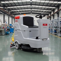 Autolaveuse autoportée 1020 mm à double brosse avec panneau numérique pour le nettoyage des sols durs des hôpitaux et écoles – Laveuse de sols industrielle