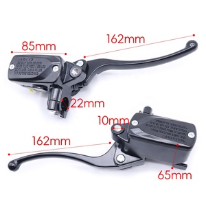 Accessoires de <span class=keywords><strong>moto</strong></span> à usage général en alliage d'aluminium Trou de montage 22mm Leviers de frein gauche et droit d'embrayage de <span class=keywords><strong>guidon</strong></span> - Product Image 5
