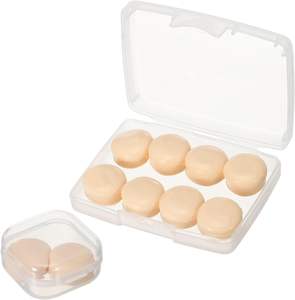 Bouchons d'oreilles en silicone souple et moulable - Lot de 10 réutilisables, réduction du bruit pour dormir, ronflement, natation, études, voyages, concerts - Product Image 1