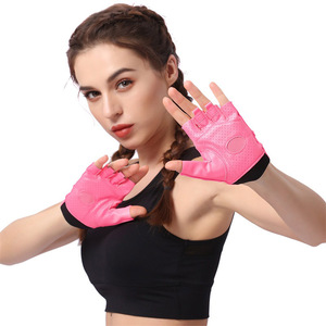 Fitness Gloves <b>Half</b> Finger Non <b>Slip</b> Breathable For Women Gym Exercise - Product Image 1