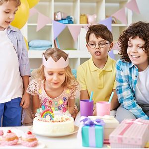 New Colorful Three-dimensional Balloon Birthday <strong>Cake</strong> Card Baking Decoration Pull <strong>Flag</strong> Cloud rainbow <strong>Cake</strong> Plug-in - Product Image 2