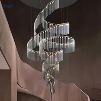 Lustre en verre de luxe moderne nordique, luminaire carré long personnalisé pour la décoration intérieure d'hôtel, de hall d'entrée, de bar, de villa, de salle d'escalier