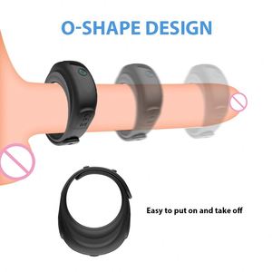 10 Snelheden Verstelbare Penis Ringen Vibrators <span class=keywords><strong>Cock</strong></span> <span class=keywords><strong>Ring</strong></span> Voor Mannen Masturbators Seksspeeltjes Penis Massager - Product Image 3