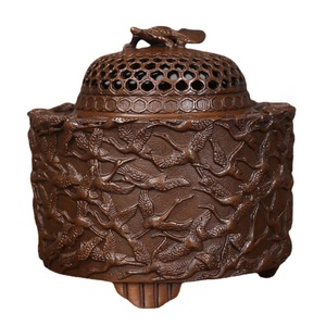 Copper Thousand Crane Incense Burner Small Size Religious Use Sandalwood Aroma Diffuser Craft <b>Ornament</b> - Product Image 4