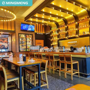 โต๊ะและเก้าอี้กันน้ำได้แบบเรียบง่ายเฟอร์นิเจอร์สำหรับบาร์ร้านอาหารดีไซน์ใหม่ - Product Image 4