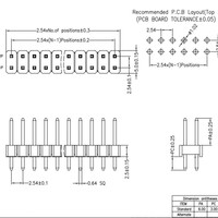 Header Male 2.54mm 2*10P H2.5 Baris Ganda Lurus 2*2P/3/4/5/6/7/8/10/12/20/40P Konektor Header Pin Tembaga