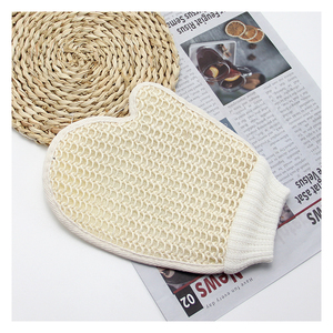 Guante de fibra de cáñamo de Sisal, exfoliante <span class=keywords><strong>Natural</strong></span> respetuoso con el medio ambiente, esponja de baño, depurador, elimina la piel muerta, venta al por mayor - Product Image 4