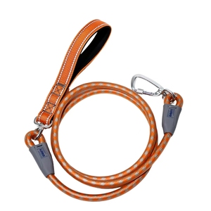 Ensemble <span class=keywords><strong>collier</strong></span> et laisse pour <span class=keywords><strong>chien</strong></span> en PVC gaufré imperméable, résistant à la déchirure, flexible, anti-emmêlement, avec clip pivotant à 360° pour l'entraînement - Product Image 6