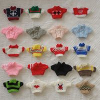 Songshan Toys Vente Chaude 14cm Pull Coton Poupée Ours Vêtements Mini Vêtements Soulagement Du Stress Lavé Modifiable Costume En Peluche Jouet