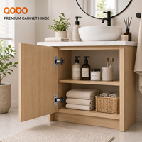 Accessoires de meubles, charnières d'armoire automatiques en acier laminé à froid réglable Softclose, demi superposition