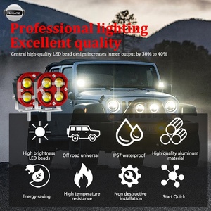 LKT Nouveau produit 38w Led Work Light Potical Lens Spot Beam Yellow White Led Fog/driving Lights Accessoires de voiture - Product Image 5
