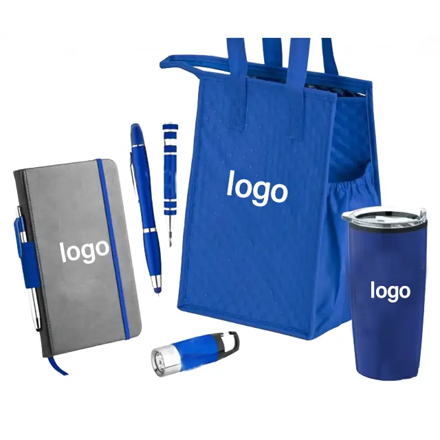 Luxury Combined Custom Logo Printed Promotional Corporate Gift Set Company Executive Item Advertising sports