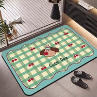 Tapis de sol moderne en caoutchouc de luxe HM, écologique, super absorbant, séchage rapide, antidérapant, 2,5 mm, pour la maison, l'hôtel, la salle de bain