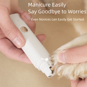 Pemotong Kuku Kucing Elektrik Portabel Profesional Tenang yang Dapat Diisi Ulang dengan Lampu LED untuk Anjing dan Hewan Peliharaan - Product Image 5