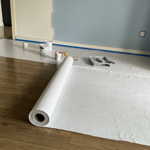 Rouleau de protection de sol en feutre blanc adhésif le plus vendu 2026 – Tissu de protection <span class=keywords><strong>pour</strong></span> peintre - Product Image 1