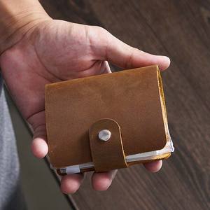 Diario settimanale del taccuino in vera pelle A9 libro con pagine 120 Mini raccoglitore con maniche in vacchetta - Product Image 4