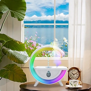 Humidificador Antigravedad con Forma de <span class=keywords><strong>G</strong></span> Grande, Altavoz Bluetooth, Nube de Lluvia, Atomizador Doméstico, Reproductor de Música Moderno, Luz RGB, Vapor Frío - Product Image 6