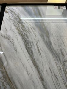 <span class=keywords><strong>Carrelage</strong></span> en porcelaine moderne blanc et noir, aspect pierre, texture marbre, plaqué or, antidérapant, pour sol et mur - Product Image 5