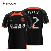 Chinesische Fabrik Maßgeschneiderte Jacquard-Fußballtrikots OEM/ODM Professionelle Atmungsaktive Fußballshirts Sportuniform für Teams & Vereine