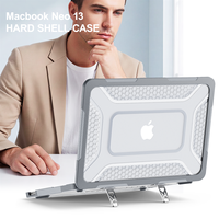 Étui de protection rigide pour ordinateur portable avec béquille pliable intégrée, coque antichoc pour MacBook Neo 13 pouces 2026