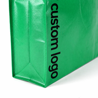 Sac de shopping non tissé laminé brillant avec logo personnalisé, vente en gros, réutilisable, sac fourre-tout de luxe, cadeau promotionnel, publicité
