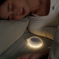 Haut-parleur portable à bruit blanc pour le sommeil, 29 sons apaisants, détection automatique du bruit, design suspendu pour poussette, veilleuse