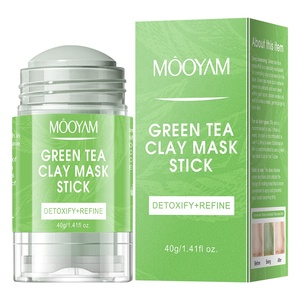 Bâton de masquage <span class=keywords><strong>vert</strong></span> nettoyant de marque privée Masque hydratant pour le visage à la boue d'<span class=keywords><strong>argile</strong></span> pour l'acné Soins de la peau du visage Bâton de masque au thé <span class=keywords><strong>vert</strong></span> <span class=keywords><strong>bio</strong></span> - Product Image 1