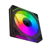 Ventilateur de refroidissement PC ARGB QiuzAim 120mm 4Pin/5V3Pin Prism 4Pro, ventilateur de boîtier d'ordinateur RGB, pales standard/inversées, noir et blanc, double couleur