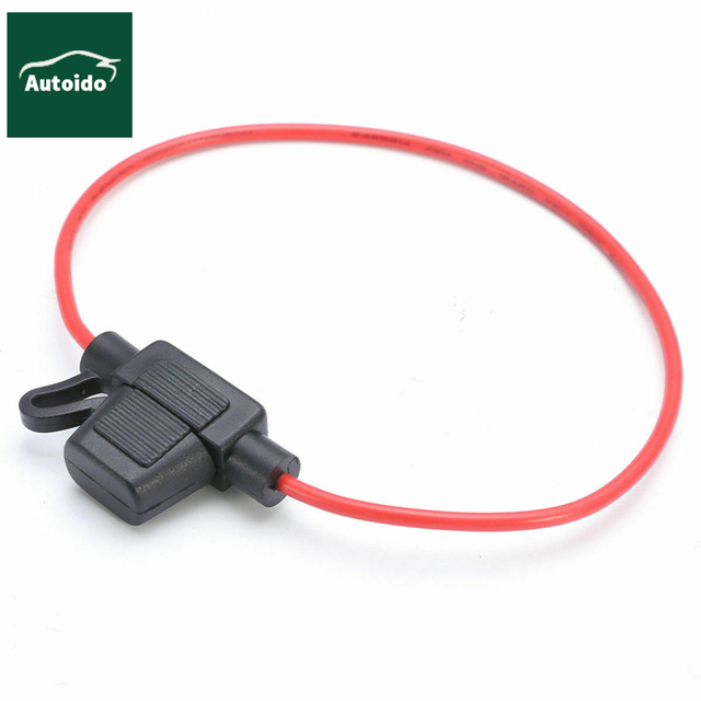 ATM Inline Fuse Holder for MINI Blade Fuse 25A 32V 12-22 AWG Waterproof,UL1015 /1007(PVC) Great Wall Class T Lc300 Mega Fuse Box