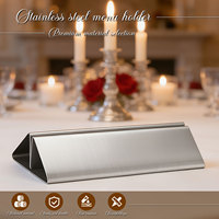 Porte-numéros et porte-cartes de table en métal de forme personnalisée, mini, argentés, en gros, pour mariages, restaurants, décorations d'anniversaire, bars