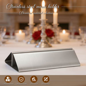 Porte-numéros et porte-cartes de <span class=keywords><strong>table</strong></span> en métal de forme personnalisée, mini, argentés, en gros, pour mariages, restaurants, décorations d'anniversaire, bars - Product Image 3