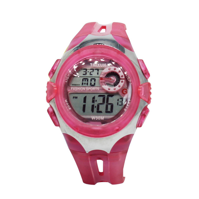 Multifunction Stainless Steel Clasp Transparent Electronic Digital Wrist Watch Man Cheap Sports Watches Clock