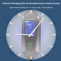 Chargeur de voiture électrique portable 7 kW de type 2 avec convertisseur de prise australienne, station de recharge de voiture électrique monophasée 32A