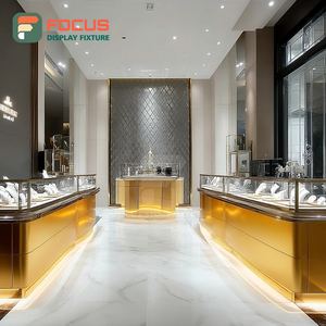 Minimalist Retail Kiosk Jewelry Retail Fixtures Metal <b>Frame</b> Jewelry Shop Showcase Cabinet - Product Image 6