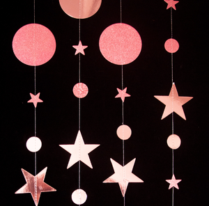 4m <span class=keywords><strong>Star</strong></span> Moon Circle Dot Garland Decoración de fiesta Brillo metálico Colgante Crescent Twinkle <span class=keywords><strong>Little</strong></span> <span class=keywords><strong>Star</strong></span> Streamers - Product Image 4