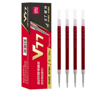 Recambio de bolígrafo Deli V77, tubo de aguja reforzado negro de 0,5 mm para examen y práctica - Product Image 5