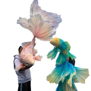 Y491New yıl yeni stil dekorasyon şenlikli atmosfer pencere sahne simülasyon dekorasyon el yapımı aydınlık Koi balık lamba - Product Image 5