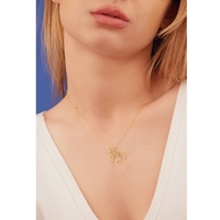 Le plus populaire à la mode collier équestre en acier inoxydable pas fané populaire Origami cheval collier cheval amant cadeau