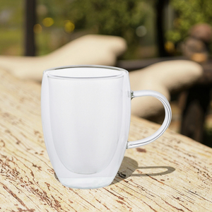 <span class=keywords><strong>Taza</strong></span> <span class=keywords><strong>de</strong></span> <span class=keywords><strong>Vidrio</strong></span> <span class=keywords><strong>de</strong></span> <span class=keywords><strong>Doble</strong></span> <span class=keywords><strong>Pared</strong></span> Alp Ocean <span class=keywords><strong>de</strong></span> 350 ml, Diseño Clásico para Café/Té, Uso en Casa/Oficina/Hotel, Mantiene las Bebidas a la Temperatura - Product Image 4