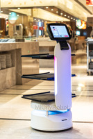 Robot de livraison commercial intelligent Humanoïde Robot de restauration programmé par l'IA Télécommande Livraison automatique de cascades
