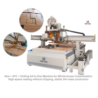 Centre d'usinage CNC industriel ATC 2130 avec table à vide et système de chargement/déchargement automatique